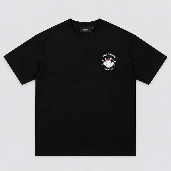 Trapstar Bowling Tee Black front view