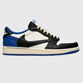 Travis Scott Fragment Air Jordan 1 Low Sail Black Blue sneakers